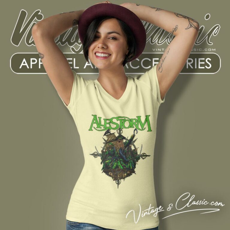 Alestorm Shirt Voyage Of The Dead Marauder V Neck TShirt Alestorm Shirt Voyage Of The Dead Marauder V Neck TShirt