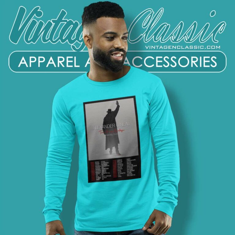 Alexander Oneal Concert Farewell Tour 2023 2024 Long Sleeve Tee Alexander Oneal Concert Farewell Tour 2023 2024 Long Sleeve Tee