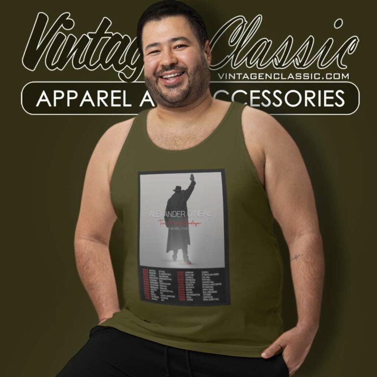 Alexander Oneal Concert Farewell Tour 2023 2024 Tank Top Racerback Alexander Oneal Concert Farewell Tour 2023 2024 Tank Top Racerback