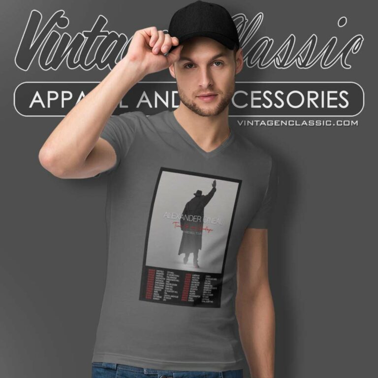 Alexander Oneal Concert Farewell Tour 2023 2024 V Neck TShirt Alexander Oneal Concert Farewell Tour 2023 2024 V Neck TShirt