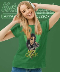 Alice Cooper 1986 1987 Rare Tour Women TShirt