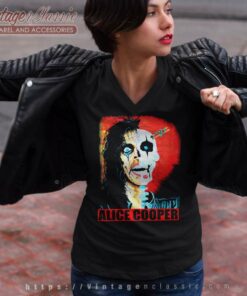 Alice Cooper 1989 Unworn V Neck TShirt