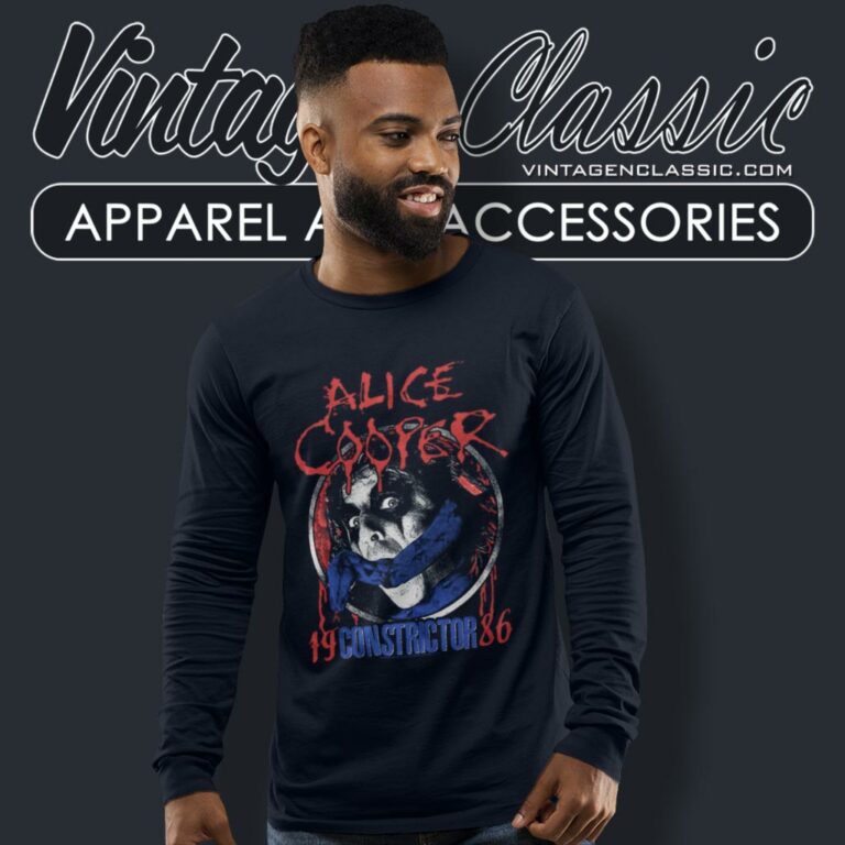Alice Cooper Constrictor Rock Music Shirt Long Sleeve Tee Alice Cooper Constrictor Rock Music Shirt Long Sleeve Tee