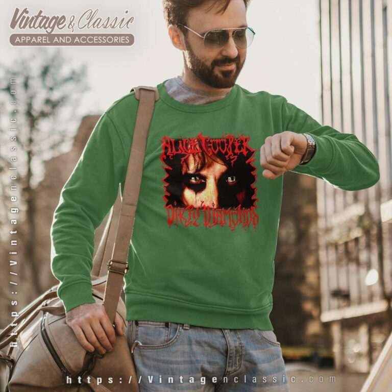Alice Cooper Dirty Diamonds Tour Sweatshirt Alice Cooper Dirty Diamonds Tour Sweatshirt
