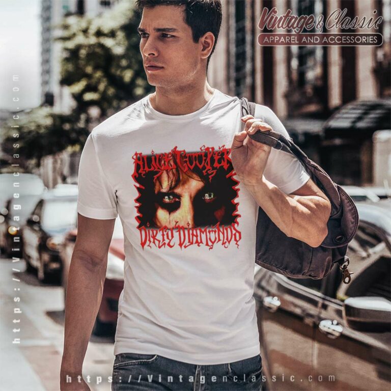 Alice Cooper Dirty Diamonds Tour T Shirt Alice Cooper Dirty Diamonds Tour T Shirt