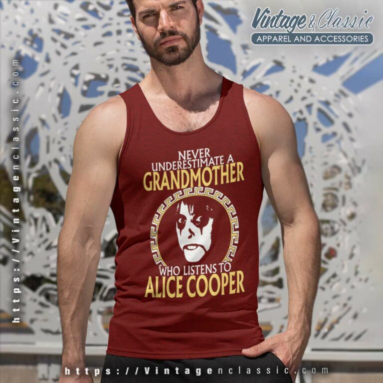 Alice Cooper Grandmother Tank Top Racerback Alice Cooper Grandmother Tank Top Racerback