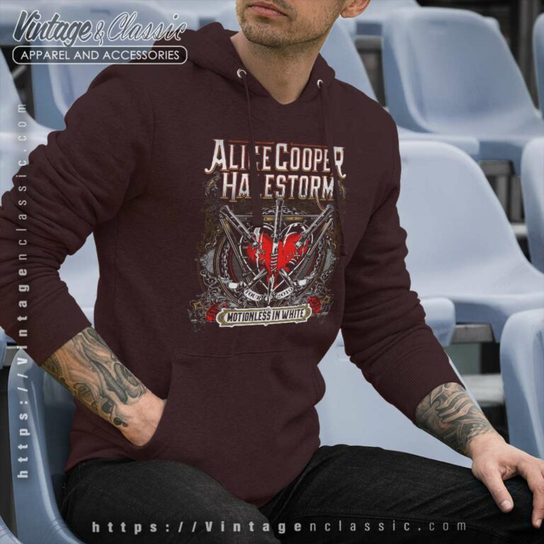 Alice Cooper Halestorm 2019 Concert Hoodie Alice Cooper Halestorm 2019 Concert Hoodie