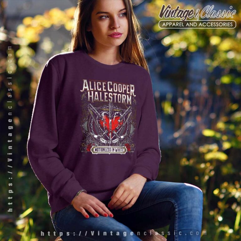 Alice Cooper Halestorm 2019 Concert Sweatshirt Alice Cooper Halestorm 2019 Concert Sweatshirt