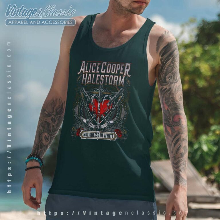 Alice Cooper Halestorm 2019 Concert Tank Top Racerback Alice Cooper Halestorm 2019 Concert Tank Top Racerback