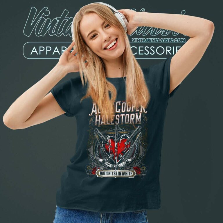 Alice Cooper Halestorm 2019 Concert Women TShirt Alice Cooper Halestorm 2019 Concert Women TShirt