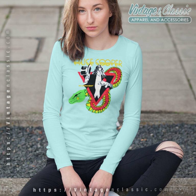 Alice Cooper In Concert 1975 Long Sleeve Tee Alice Cooper In Concert 1975 Long Sleeve Tee