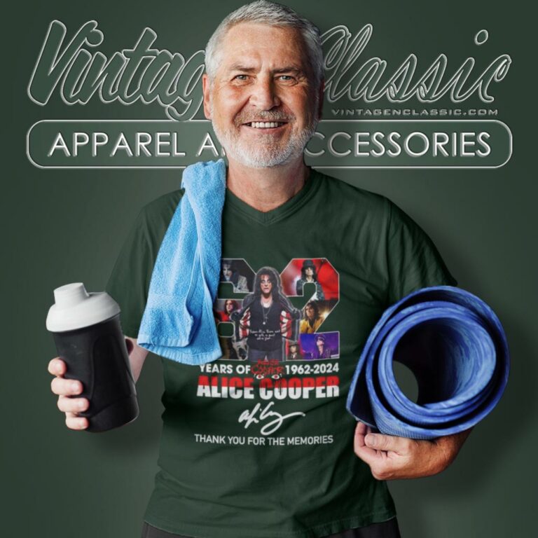 Alice Cooper Shirt 1962 2024 Thank You For The Memories V Neck TShirt Alice Cooper Shirt 1962 2024 Thank You For The Memories V Neck TShirt
