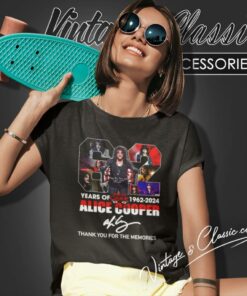 Alice Cooper Shirt 1962 2024 Thank You For The Memories Women T Shirt