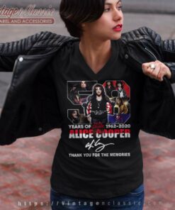 Alice Cooper Shirt 2021 Thank You For The Memories V Neck TShirt