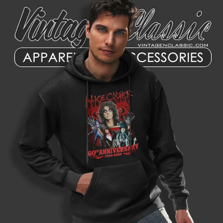 Alice Cooper Shirt 60th Anniversary 1964 2024 Hoodie Alice Cooper Shirt 60th Anniversary 1964 2024 Hoodie