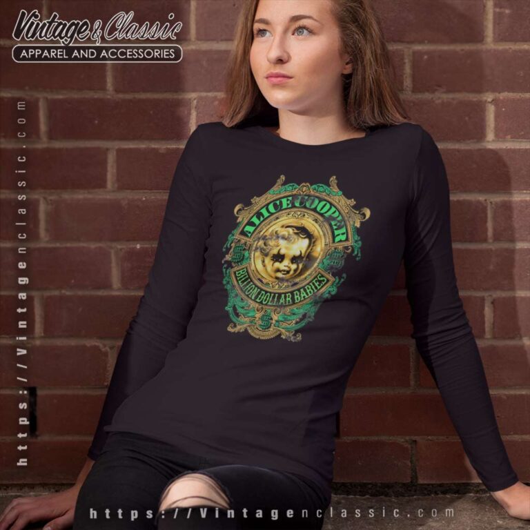 Alice Cooper Shirt Album Billion Dollar Babies Long Sleeve Tee Alice Cooper Shirt Album Billion Dollar Babies Long Sleeve Tee