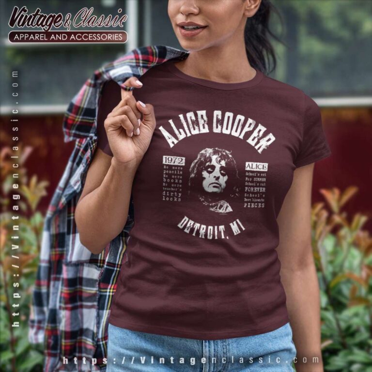 Alice Cooper Shirt Album Schools Out Women TShirt Alice Cooper Shirt Album Schools Out Women TShirt