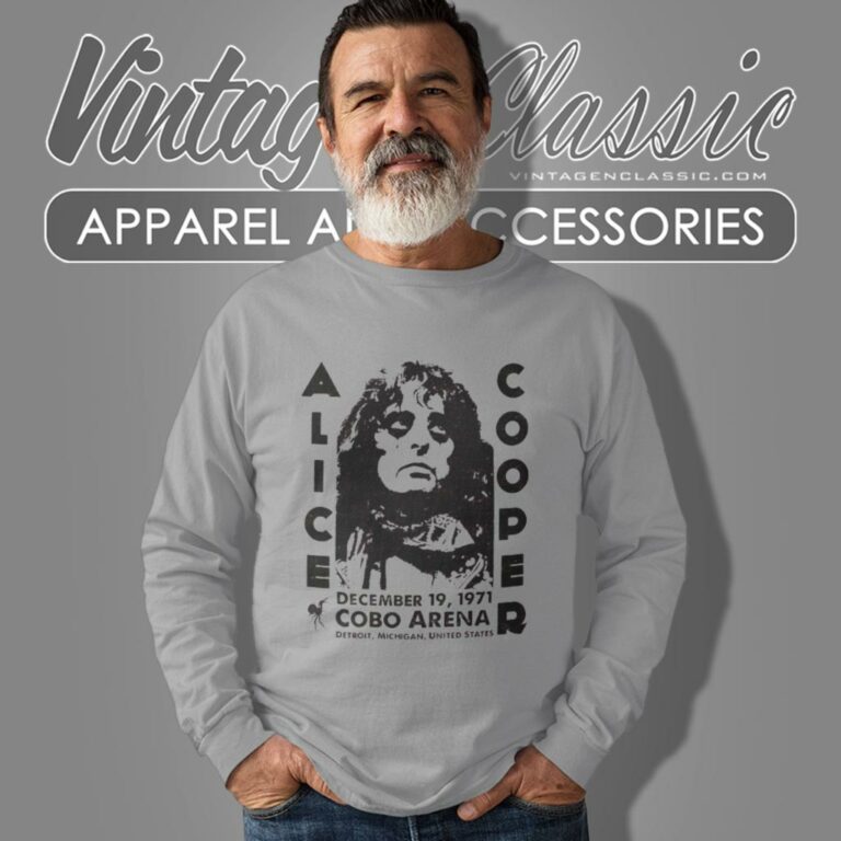 Alice Cooper Shirt Cobo Arena Concert Tour Graphic Long Sleeve Tee Alice Cooper Shirt Cobo Arena Concert Tour Graphic Long Sleeve Tee