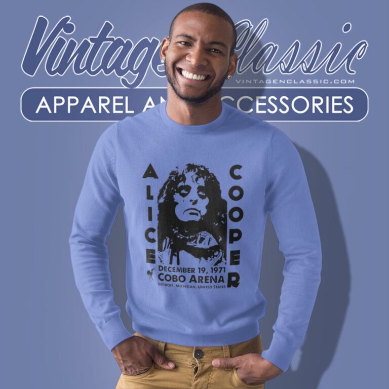 Alice Cooper Shirt Cobo Arena Concert Tour Graphic Sweatshirt Alice Cooper Shirt Cobo Arena Concert Tour Graphic Sweatshirt