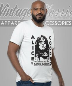 Alice Cooper Shirt Cobo Arena Concert Tour Graphic T Shirt