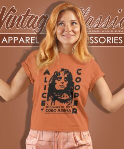 Alice Cooper Shirt Cobo Arena Concert Tour Graphic Women T Shirt