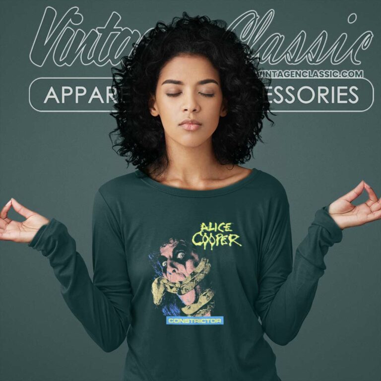 Alice Cooper Shirt Constrictor The Night Returns Long Sleeve Tee Alice Cooper Shirt Constrictor The Night Returns Long Sleeve Tee