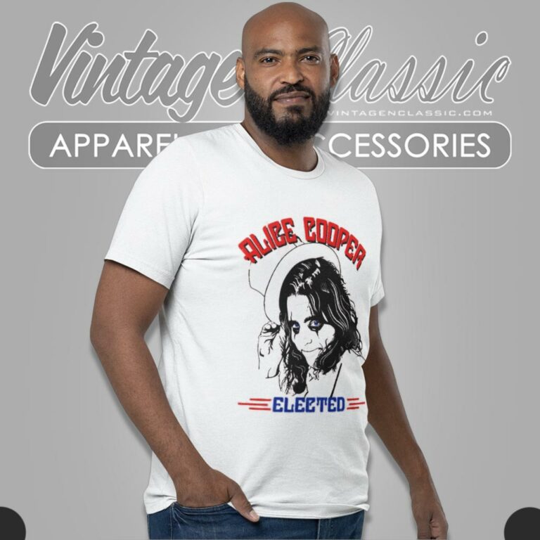 Alice Cooper Shirt Elected Top Hat Face Graphic T Shirt Alice Cooper Shirt Elected Top Hat Face Graphic T Shirt