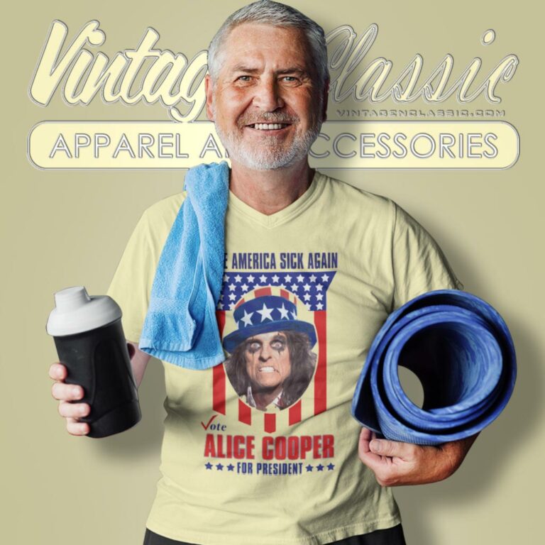 Alice Cooper Shirt For President 2024 Make America V Neck TShirt Alice Cooper Shirt For President 2024 Make America V Neck TShirt