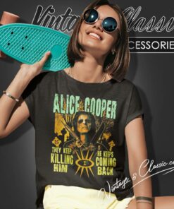 Alice Cooper Shirt Graveyard Rock Heavy Metal Women T Shirt
