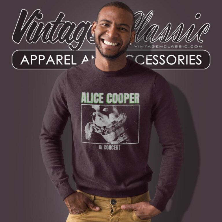 Alice Cooper Shirt In Concert Snake Logo Sweatshirt Alice Cooper Shirt In Concert Snake Logo Sweatshirt