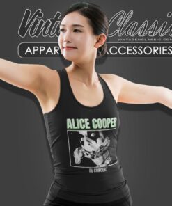 Alice Cooper Shirt In Concert Snake Logo Tank Top Racerback