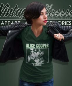 Alice Cooper Shirt In Concert Snake Logo V Neck TShirt