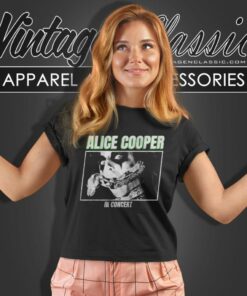 Alice Cooper Shirt In Concert Snake Logo Women T Shirt