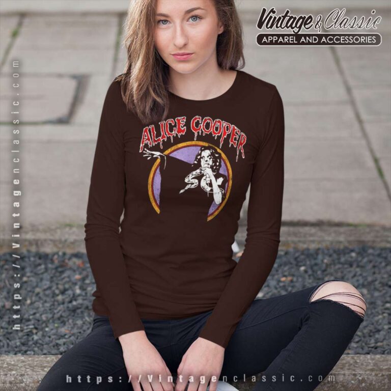 Alice Cooper Shirt Mad House Rock Long Sleeve Tee Alice Cooper Shirt Mad House Rock Long Sleeve Tee