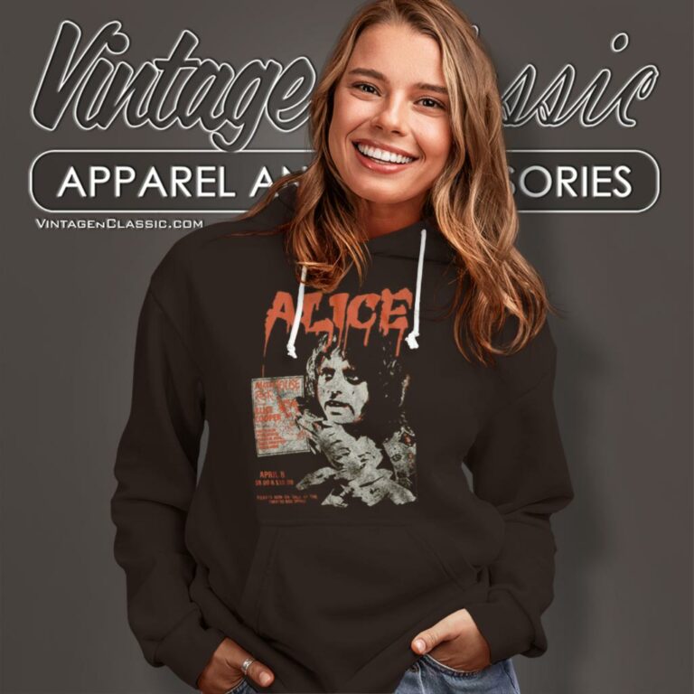 Alice Cooper Shirt Mad House Rock Tour 1979 Mens Graphic Hoodie Alice Cooper Shirt Mad House Rock Tour 1979 Mens Graphic Hoodie