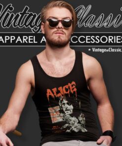 Alice Cooper Shirt Mad House Rock Tour 1979 Mens Graphic Tank Top Racerback