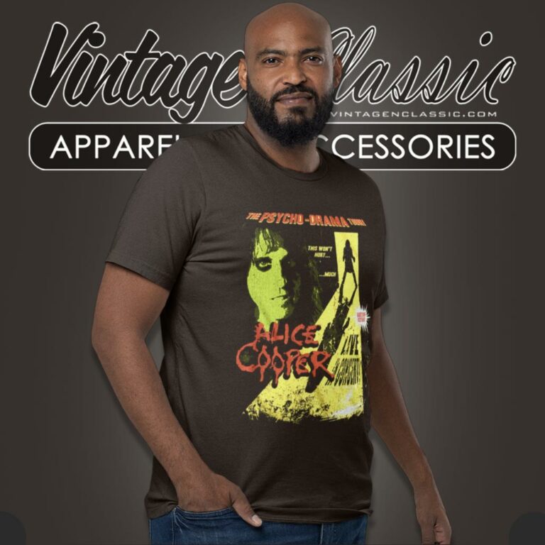 Alice Cooper Shirt Psycho Drama Tour Poster Graphic T Shirt Alice Cooper Shirt Psycho Drama Tour Poster Graphic T Shirt