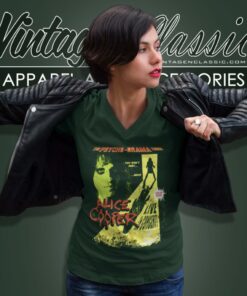 Alice Cooper Shirt Psycho Drama Tour Poster Graphic V Neck TShirt