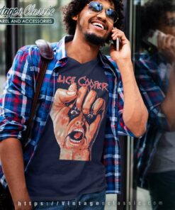 Alice Cooper Shirt Raise Your Fist And Yell V Neck TShirt
