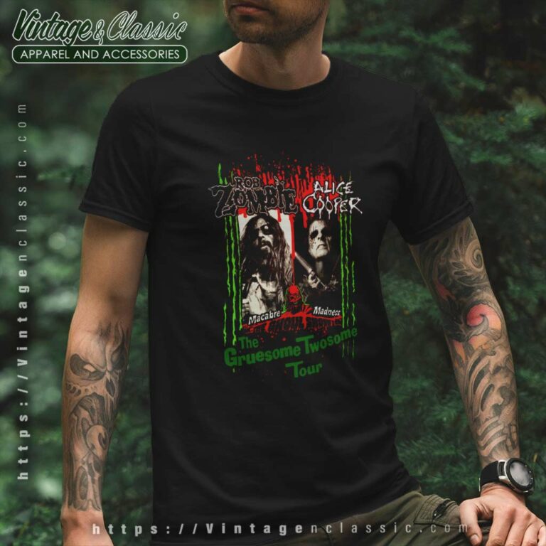 Alice Cooper Shirt Rob Zombie The Gruesome Twosome T Shirt Alice Cooper Shirt Rob Zombie The Gruesome Twosome T Shirt