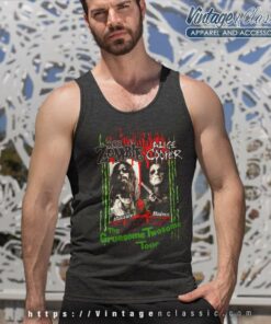 Alice Cooper Shirt Rob Zombie The Gruesome Twosome Tank Top Racerback