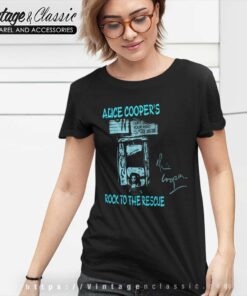 Alice Cooper Shirt Rock To The Rescue Women TShirt