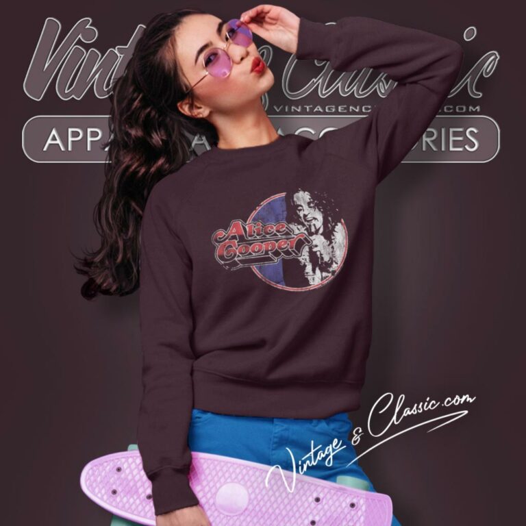 Alice Cooper Shirt Schools Out For Summer Graphic Sweatshirt Alice Cooper Shirt Schools Out For Summer Graphic Sweatshirt