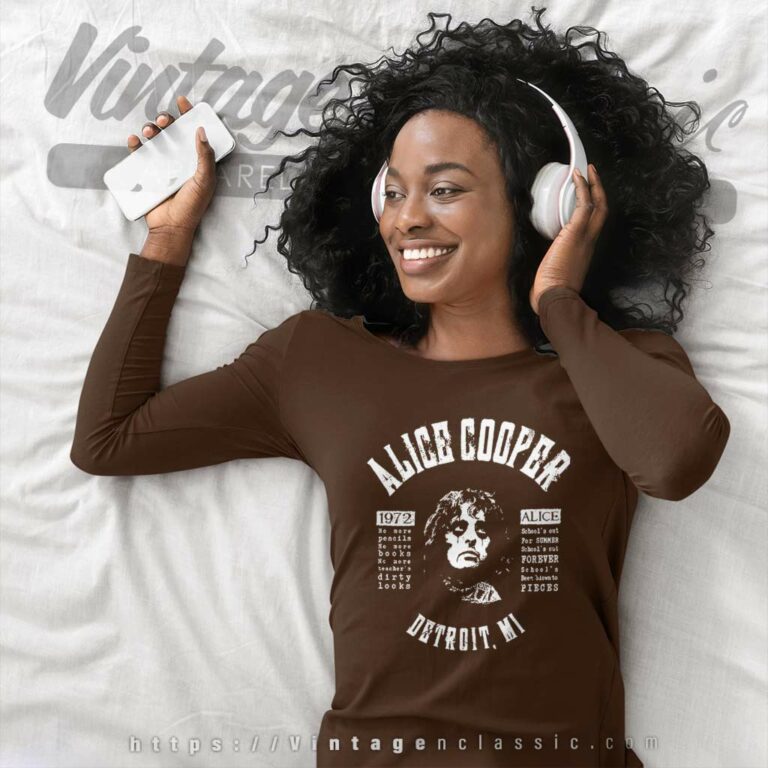 Alice Cooper Shirt Schools Out For Summer Long Sleeve Tee Alice Cooper Shirt Schools Out For Summer Long Sleeve Tee