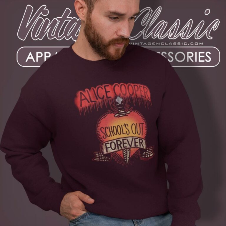 Alice Cooper Shirt Schools Out Forever Rock Music Sweatshirt Alice Cooper Shirt Schools Out Forever Rock Music Sweatshirt