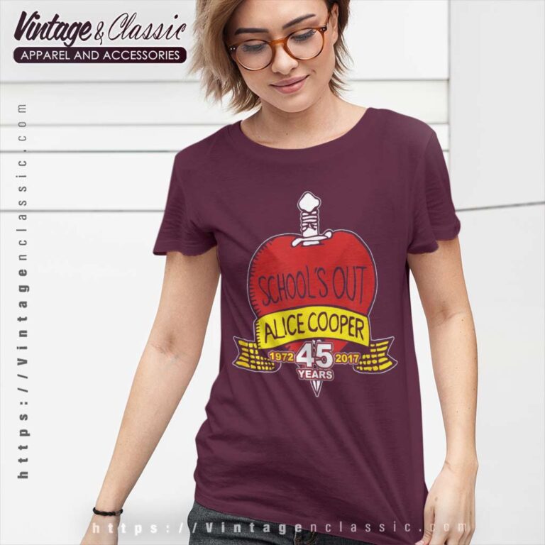 Alice Cooper Shirt Song Schools Out 45th Anniversary Women TShirt Alice Cooper Shirt Song Schools Out 45th Anniversary Women TShirt