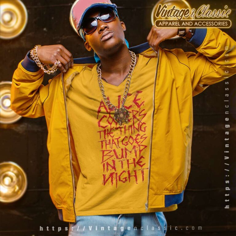 Alice Cooper Shirt The Thing That Goes Bump In The Night V Neck TShirt Alice Cooper Shirt The Thing That Goes Bump In The Night V Neck TShirt