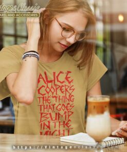 Alice Cooper Shirt The Thing That Goes Bump In The Night Women TShirt