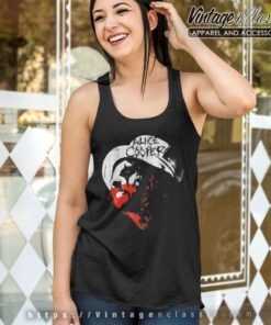 Alice Cooper Shirt Top Hat Red And White Tank Top Racerback