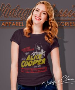 Alice Cooper Shirt Welcome To My Nightmare Rock Music Women T Shirt